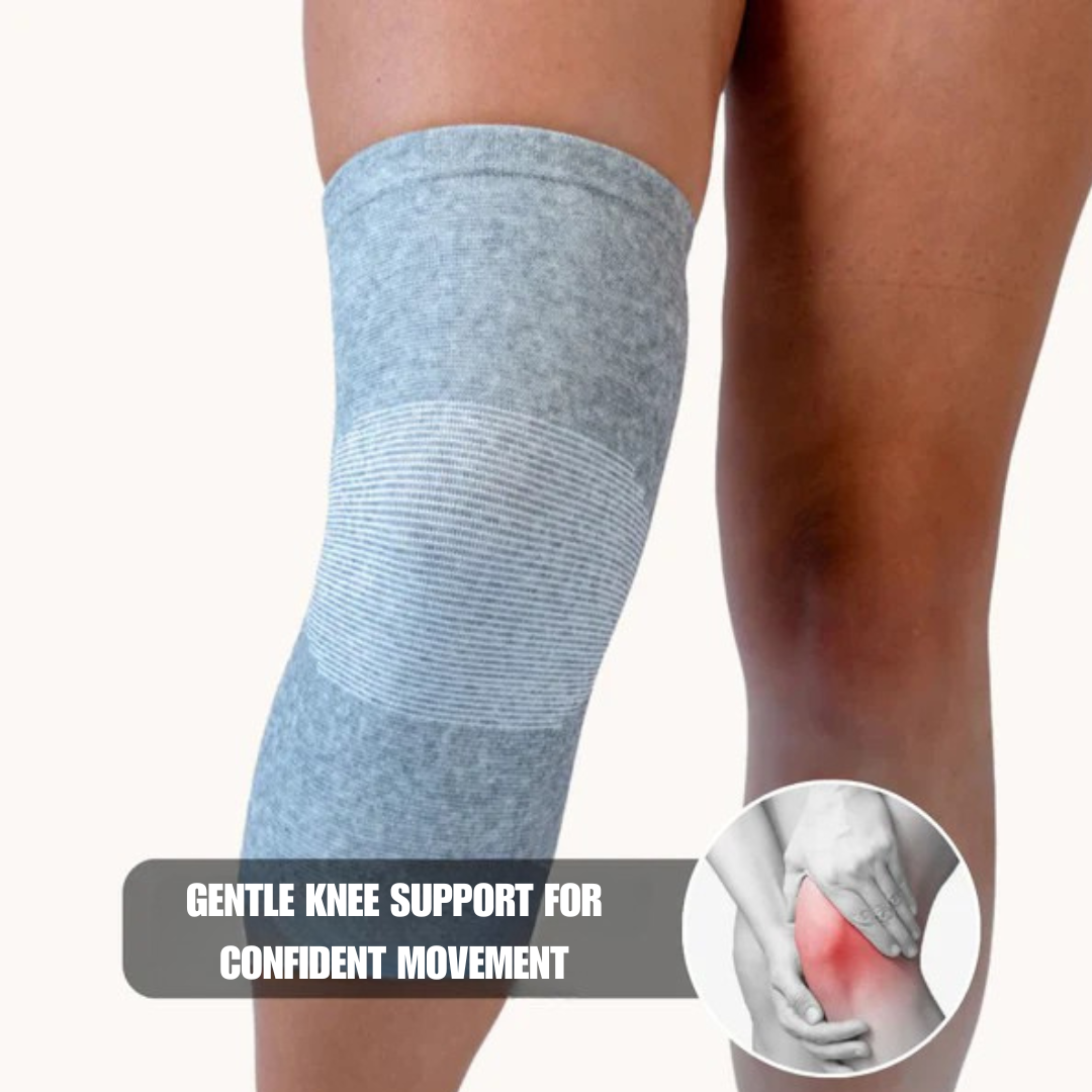Finally, gentle knee support that helps you feel steady on your feet — without the daily worry