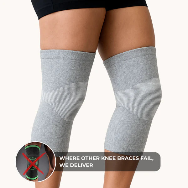 Finally, gentle knee support that helps you feel steady on your feet — without the daily worry