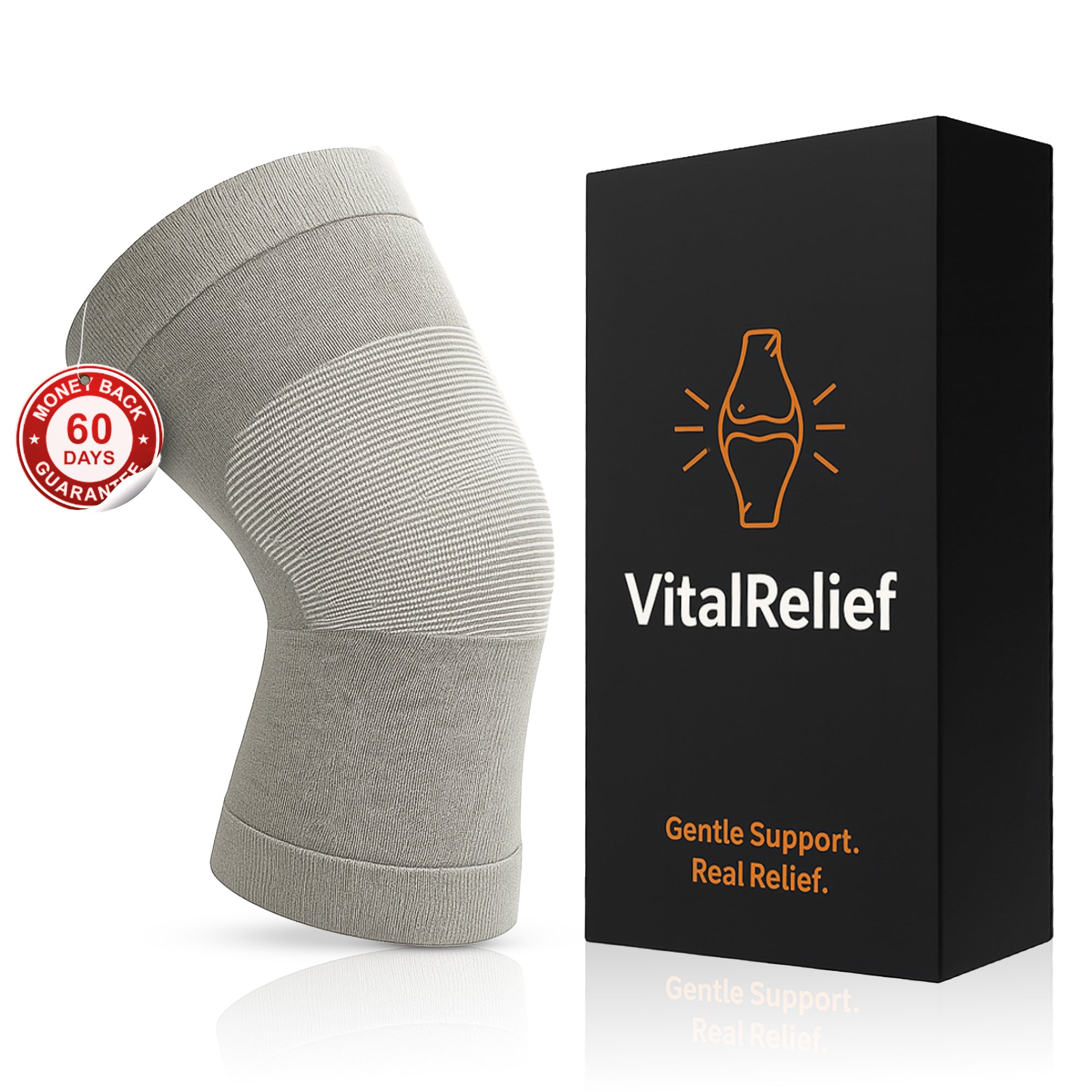 Finally… sleep through the night without burning knee pain waking you up.